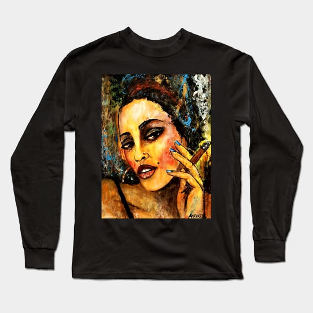 Lounge lady 656 Long Sleeve T-Shirt by amoxes